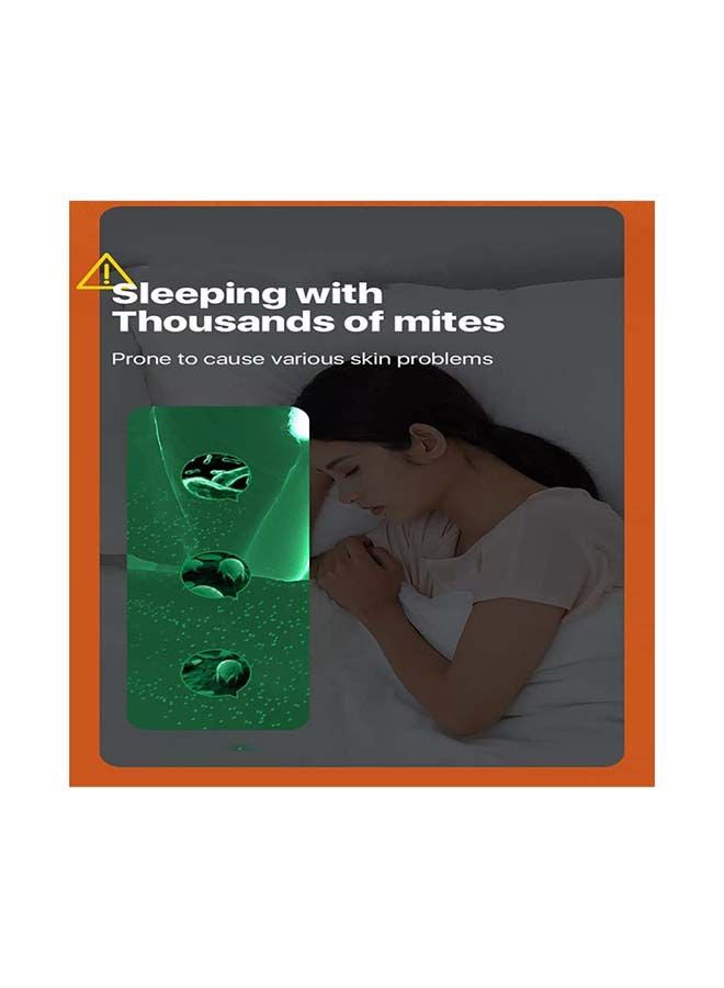 Deerma - Dust Mite Vacuum Cleaner 13Kpa Powerful Lightweight Handheld Wired Hepa Filter And UV Sterilization Vacuum Controller For Bed 0.2 L 450 W EX-919 Grey - Image 1