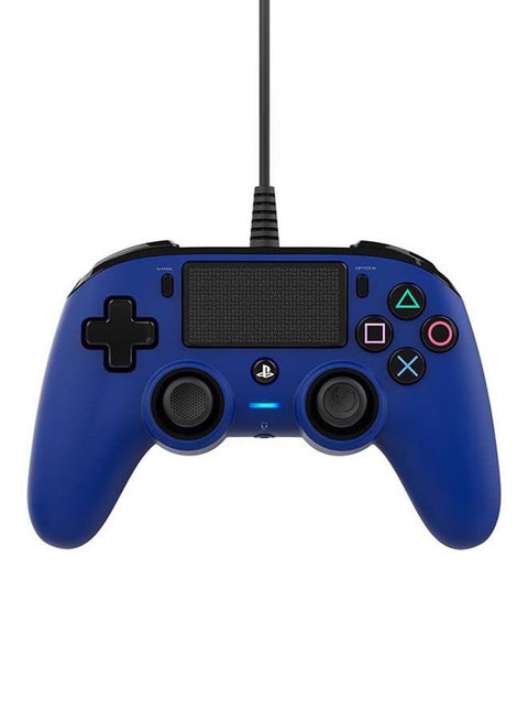 Wired Compact Controller For PlayStation 4 Blue