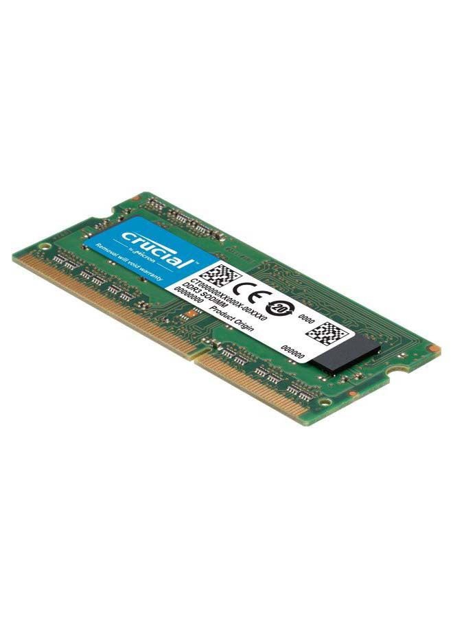 crucial - 8GB Single DDR3 1600MT/s Notebook RAM Memory (CT102464BF160B) Green - Image 1