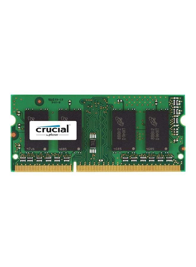 crucial - 8GB Single DDR3 1600MT/s Notebook RAM Memory (CT102464BF160B) Green - Image 1