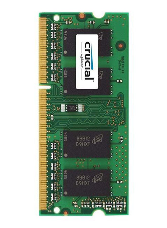 crucial - 8GB Single DDR3 1600MT/s Notebook RAM Memory (CT102464BF160B) Green - Image 1