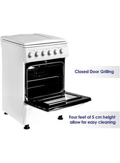 SUPER GENERAL 4-Hot Plates Cooker Range SGC5041BS White/Black  - Image 4