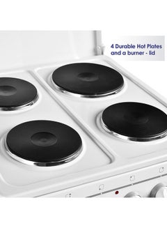 SUPER GENERAL 4-Hot Plates Cooker Range SGC5041BS White/Black  - Image 5