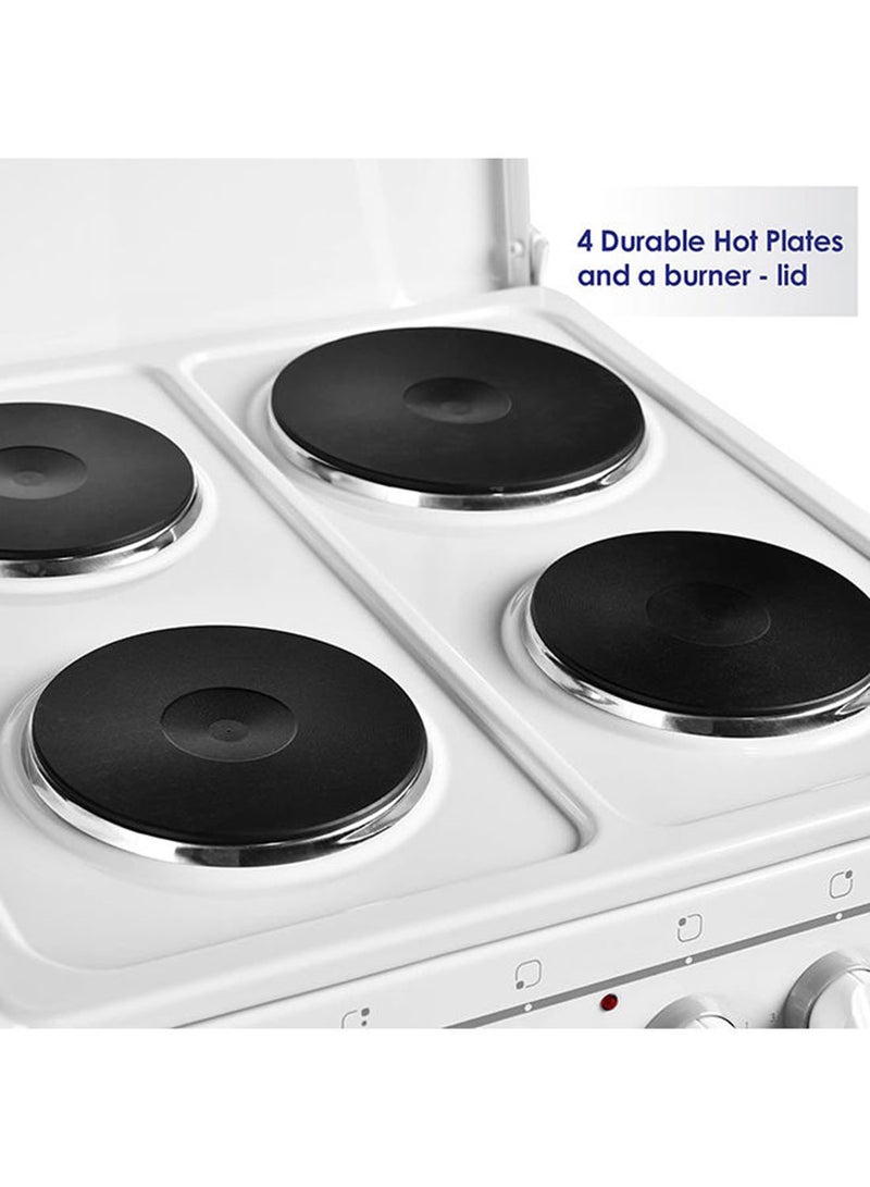 SUPER GENERAL 4-Hot Plates Cooker Range SGC5041BS White/Black  - Image 5