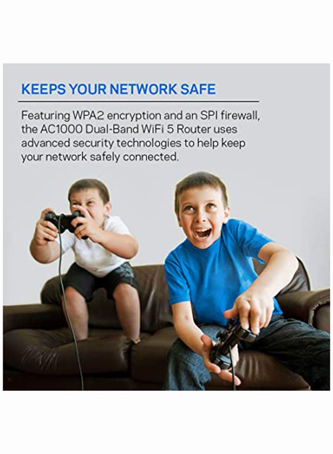 LINKSYS - AC1200 Dual-Band Wifi 5 Router With 4 Fast Ethernet Ports And 2 Antennas Black - Image 1