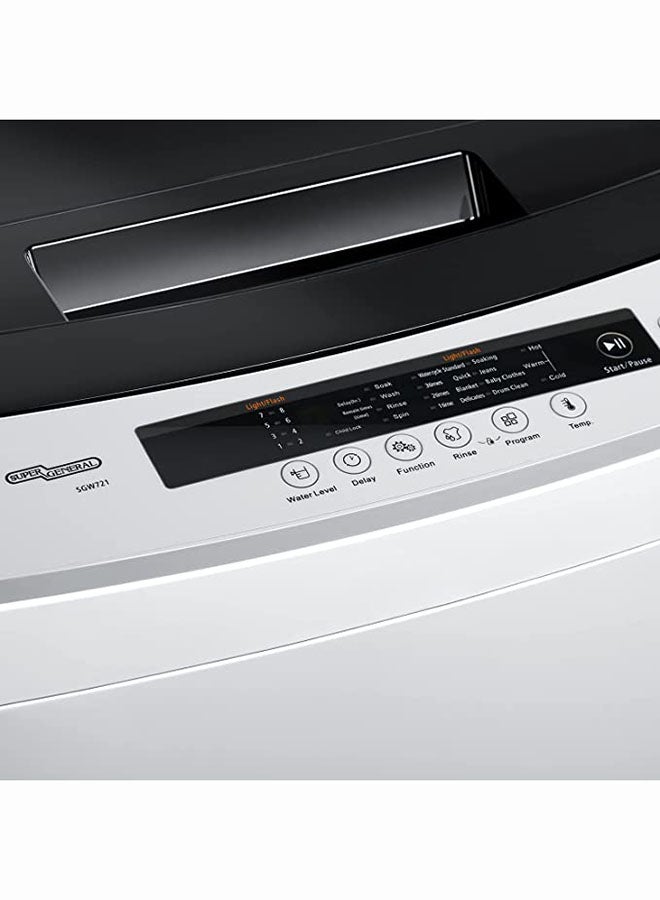 SUPER GENERAL - Fully Automatic Washing Machine 480 W SGW721 Grey/Black - Image 1
