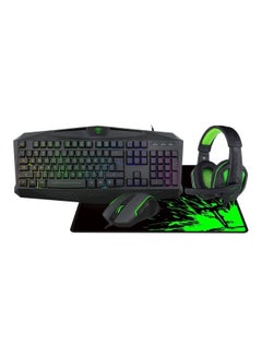 Mechanical Gaming Keyboard With Mouse And Wired Headset Set