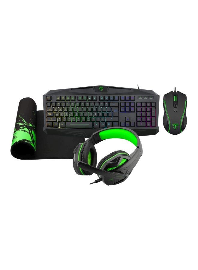 Rock Pow - Mechanical Gaming Keyboard With Mouse And Wired Headset Set - Image 1