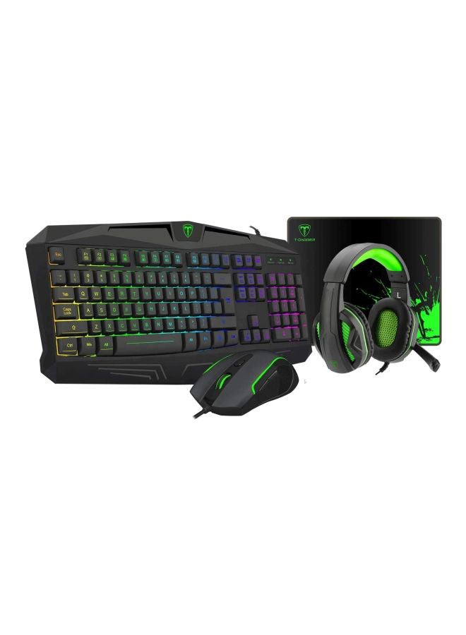 Rock Pow - Mechanical Gaming Keyboard With Mouse And Wired Headset Set - Image 1