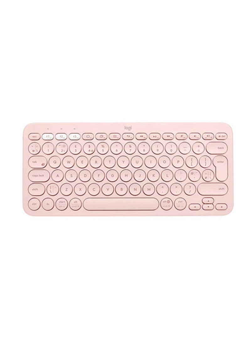 K380 Wireless Multi-Device Keyboard Language  For Windows, Apple iOS/TV, Android Or Chrome US English Pink