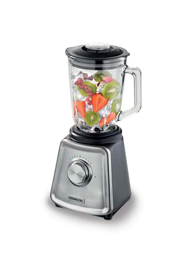 KENWOOD Blender, Glass Goblet, Ice Crush Function, Meat Grinder, Chopper Mill, 2 L 800 W BLP44.270SS Silver
