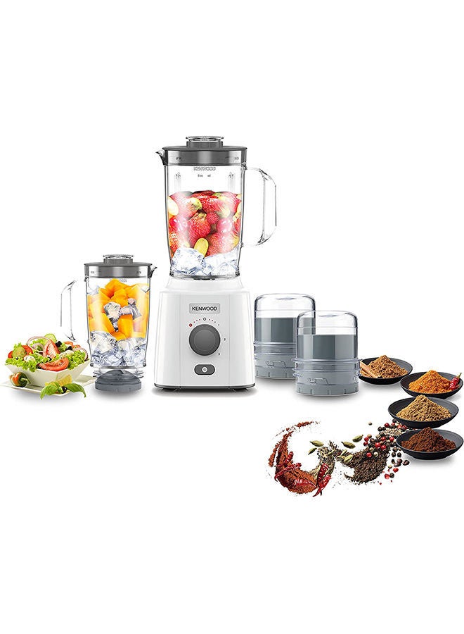Blender Smoothie Maker Blend-X Fresh   With Extra Blender Jar, Grinder Mill, Grater Mill, Ice Crush Function 2.0 L 650.0 W BLP41.H0WH White - v1667572220/N48624774A_1