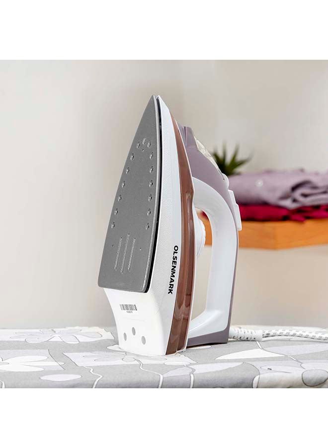 Steam Iron, Dry/Steam Adjustable Steam, Non Stick Coating Soleplate, 100ml Water Tank, Light Weight 100 ml 1600 W OMSI1828 Multicolour - v1667572229/N51075600A_2