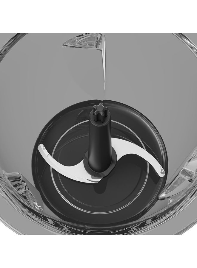 Beko - Food Chopper, Glass Bowl, Inox Housing, 2 speed settings, 2 blades​ 1 L 400 W CHG 81442 BX Black + Stainless Steel - Image 1