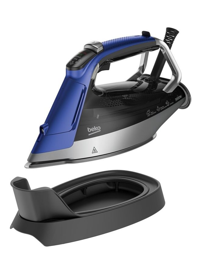 Beko - Steam Iron, Dragon Future Iron, SoftGlide Soleplate, Auto Shut-Off 350 ml 3000 W SPA9130B Blue - Image 1