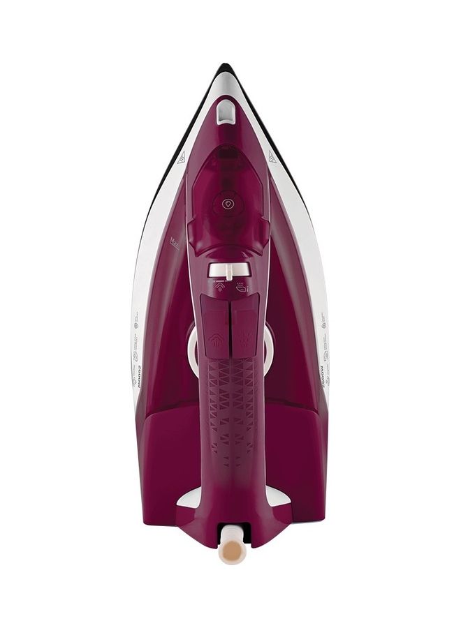 Beko Steam Iron, Ceramic Coated Soleplate with Steam Pools, Auto Shut-Off 240 ml 2600 W SIM3126R Purple  - Image 3