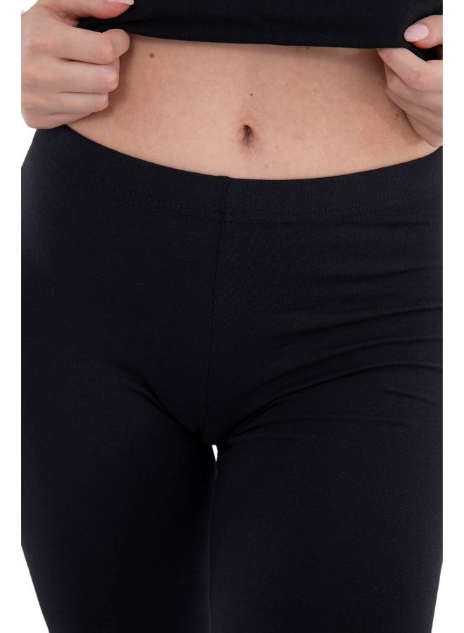 كارينا Carina Wear Capri Legging M4545-black black - Image 4