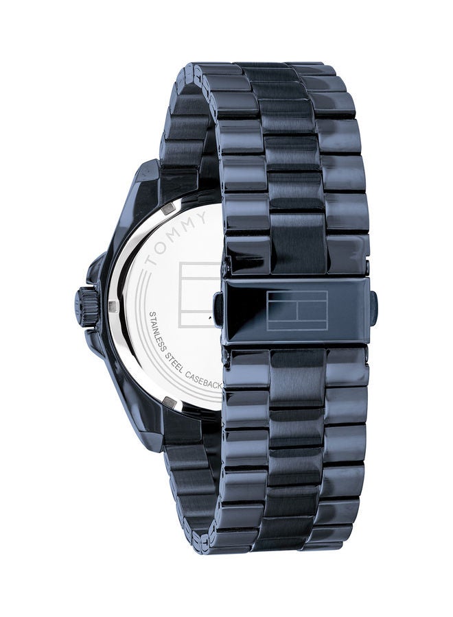 تومي هيلفيغر ساعة يد دائرية أنالوج للرجال بسوار من الستانلس ستيل 1791689 للرجال - Image 3