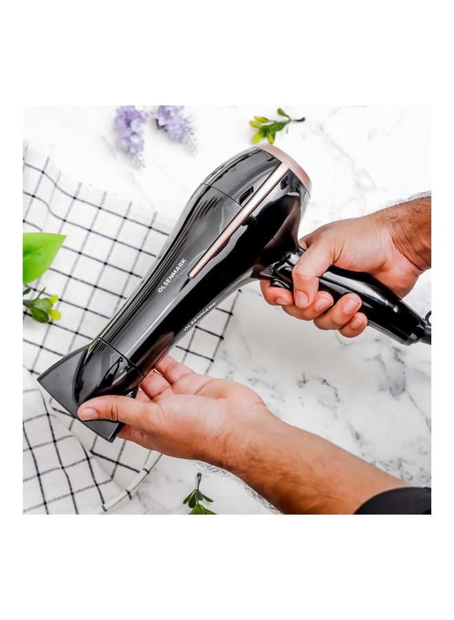 Olsenmark 2400 W Professional Hair Dryer With 1 Cool Function and 3 Level Heat Multicolour 300grams - Image 5