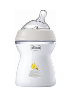 Chicco Natural Feeling Bottle Silicone Medium Flow, 2+ Months, 250ml, Neutral  - Image 1