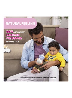 Chicco Natural Feeling Bottle Silicone Medium Flow, 2+ Months, 250ml, Neutral  - Image 5