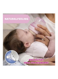 Chicco Natural Feeling Bottle Silicone Medium Flow, 2+ Months, 250ml, Neutral  - Image 2