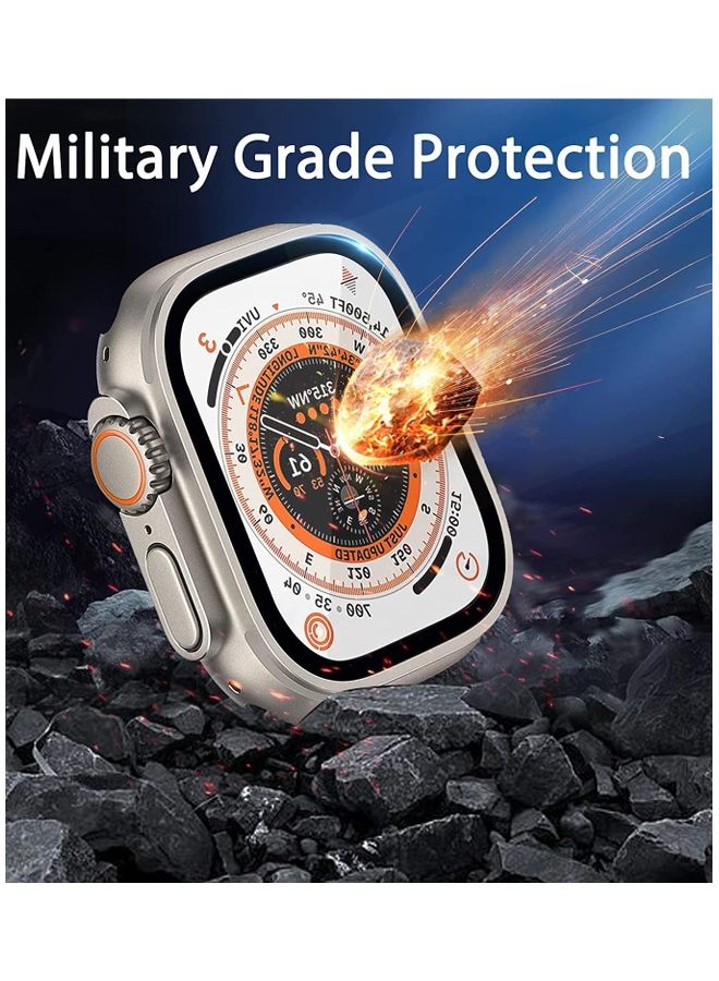 MARGOUN Apple Watch Ultra 49mm Screen Protector Tempered Glass 9H Anti-Scratch Full Coverage Transparent HD Film Clear - Image 5