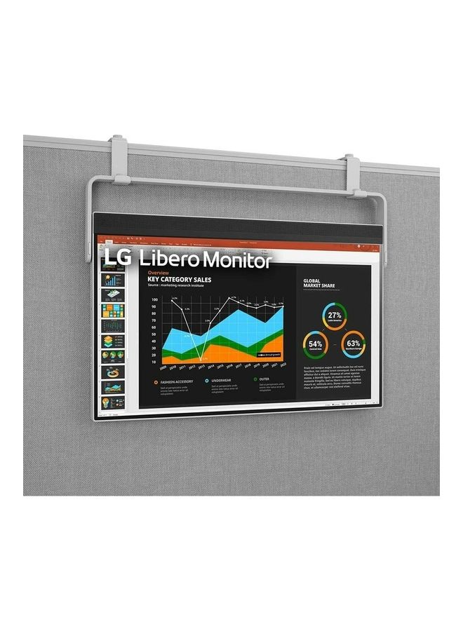 LG 27 inch Libero Monitor QHD 2560 x 1440 Display, IPS Panel, 75Hz Refresh Rate, 5ms Response Time,16.7M Color, Detachable Full HD Webcam, Built-In Speakers & USB C, 27BQ70QC-S Grey Grey  - Image 4