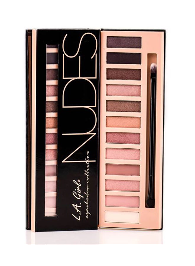 LA Girl 12 - Colour Beauty Brick Eyeshadow Collection Palette GES331 Nudes  - Image 5