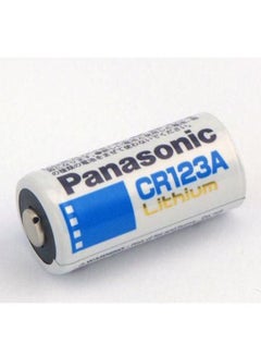 10-Piece CR123A Lithium Batteries White/Blue/Black