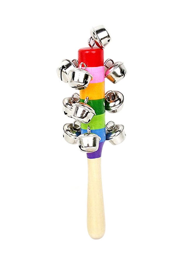 Baby Rattle Ring Wooden Handbell Baby Toys Musical Instruments Education Toy - Image 1