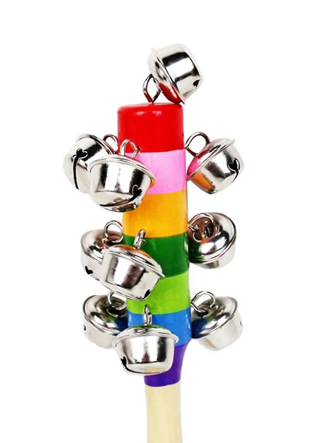 Baby Rattle Ring Wooden Handbell Baby Toys Musical Instruments Education Toy - Image 2