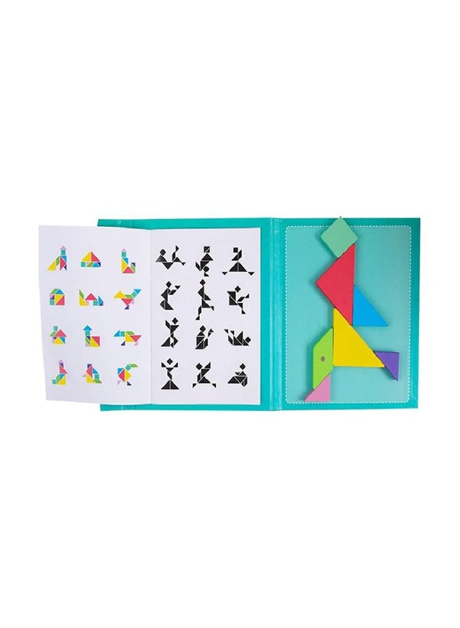 ألعاب تانجرام المغناطيسية للأطفال كتاب سحري تعليمي 22 سم - Image 2