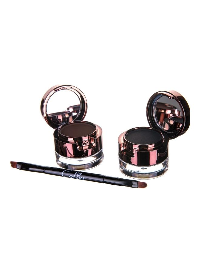 COLIER 2-in-1 Eye Brow Defining Cream Black/Brown  - Image 1