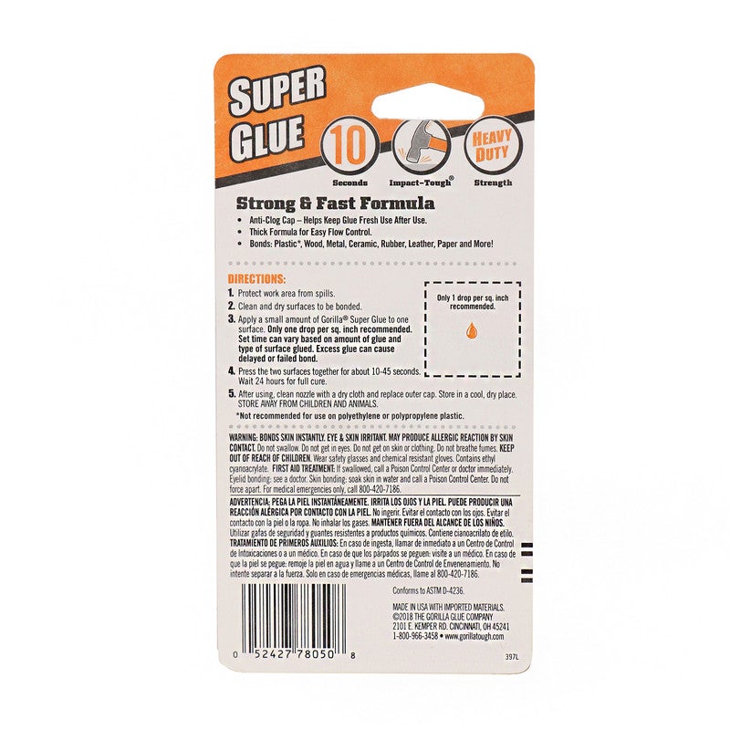Gorilla - Super Glue Clear 15grams - Image 1