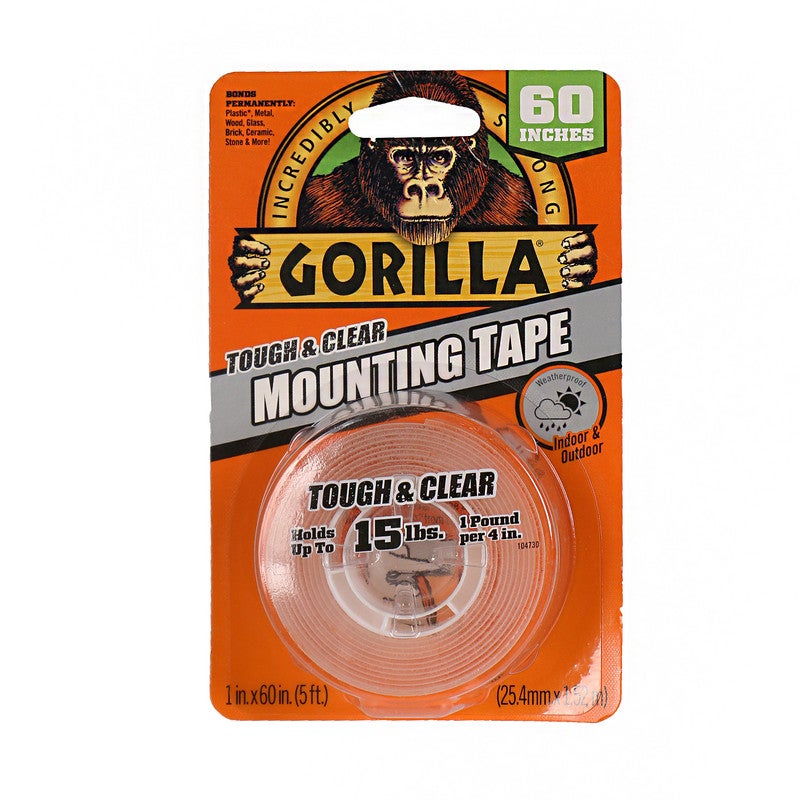 Gorilla Double Sided Mounting Tape Clear 1.52meter  - Image 1