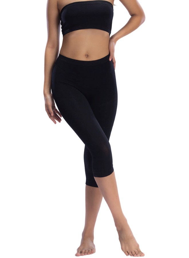 Carina Wear Carina Wear Legging Bermuda-N- Black - Image 2