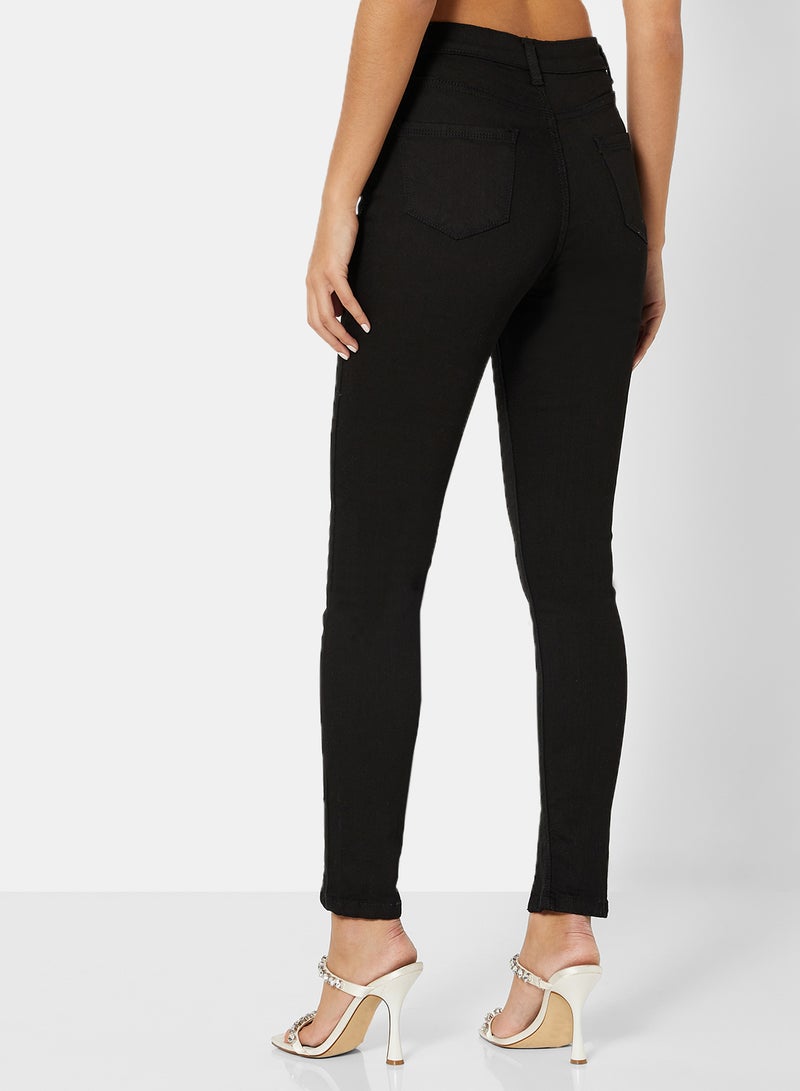 Cut Away Skinny Jeans Black - v1667825916/N44827268V_2