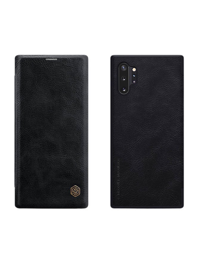 Nillkin Leather Flip CaseCover For Samsung Galaxy Note 10 Plus N975 Black - Image 1