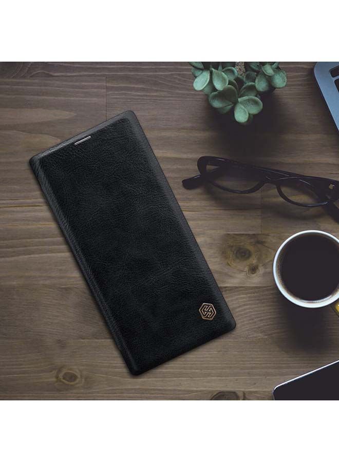 Nillkin Leather Flip CaseCover For Samsung Galaxy Note 10 Plus N975 Black - Image 4