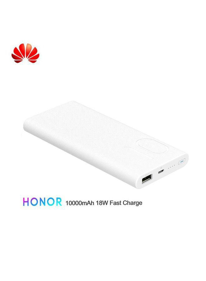 Honor - 10000.0 mAh Portable Power Bank White - Image 1