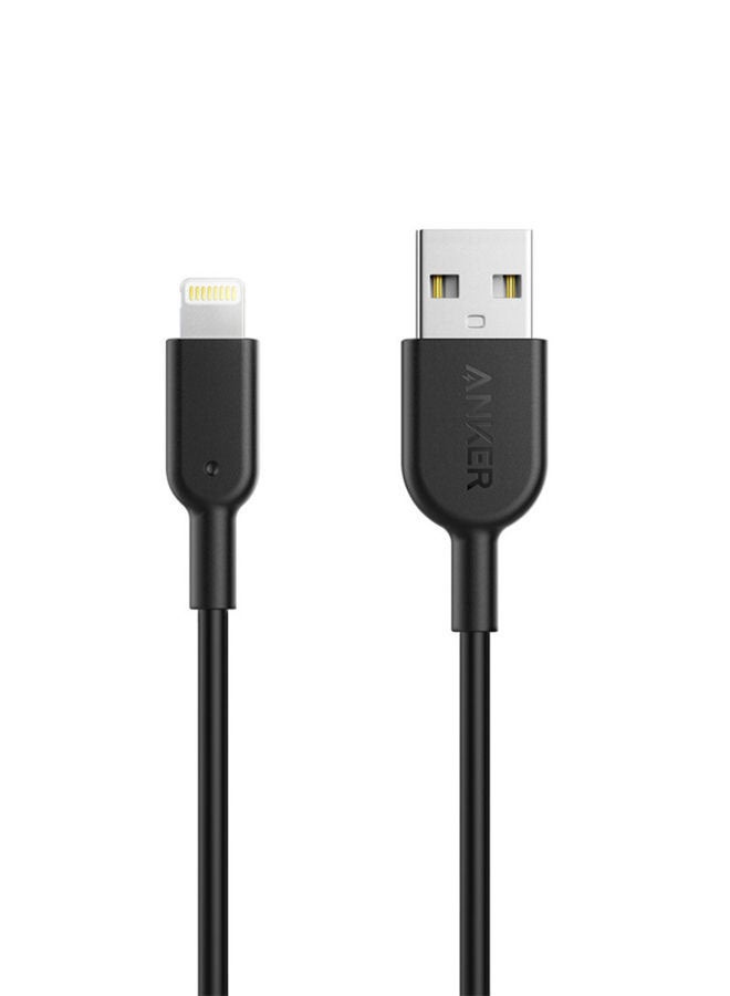 Anker - PowerlineII With Lightning Connector 3ft Black - Image 1