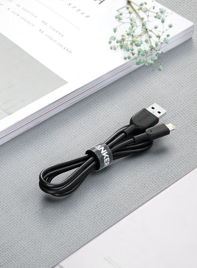 Anker - PowerlineII With Lightning Connector 3ft Black - Image 1