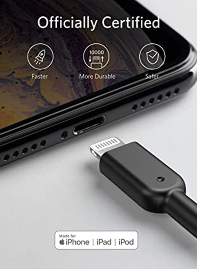 Powerline II with lightning Connector 6ft Black