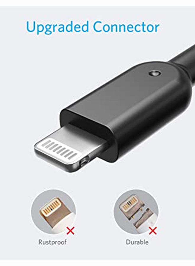 Powerline II with lightning Connector 6ft Black