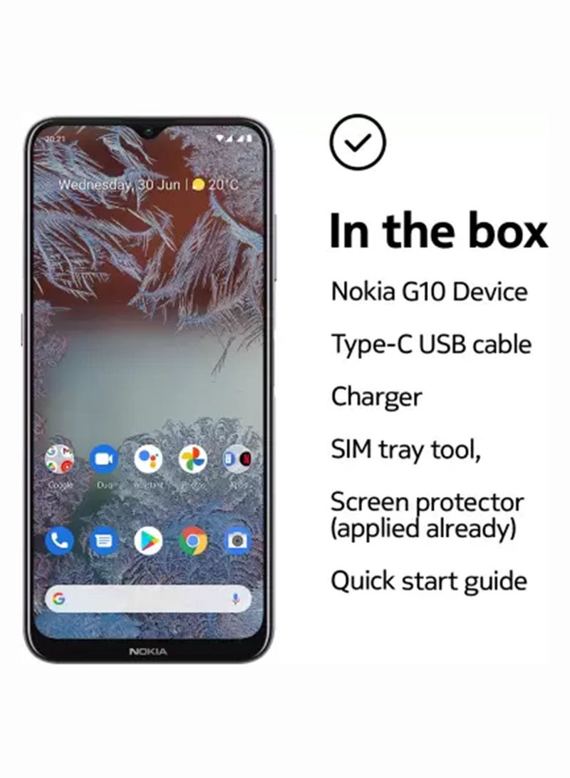 NOKIA - G10 Dual SIM Dusk Purple 4GB RAM 64GB 4G LTE - Middle East Version - Image 1