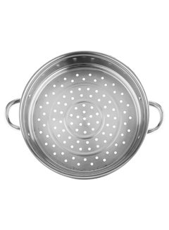 Royalford 4 Layer Thick Steamer Pot With Tempered Glass Lid Silver 7Liters  - Image 3
