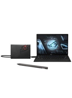 ROG Flow Z13 (2022) Convertible 2-In-1 Laptop With 13.4-Inch 240 Hz Display, Core i9-12900H Processor/16GB RAM/1TB SSD/4GB NVIDIA GeForce RTX 3050 Ti Graphic Card + Additional External 8GB NVIDIA GeForce RTX 3080/Windows 11 Home English/Arabic Black