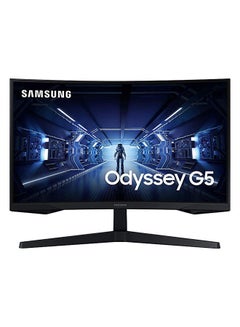 32 Inch Odyssey G5 Gaming Monitor with 1000R Curved Screen, 144Hz, 1ms, FreeSync Premium, QHD LC32G55TQWMXZN 32inch Black