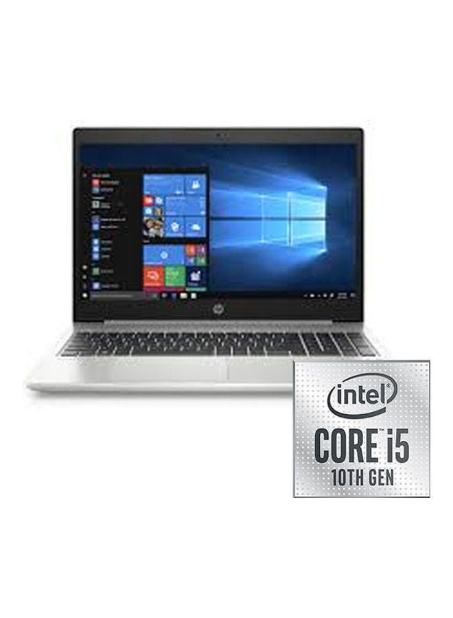HP NoteBook 15-dw2058ne Laptop With 15.6-Inch Display/Intel Core i5-1035G1 Processor/4GB RAM/1TB HDD/Integrated Intel UHD Graphics Card/Windows 11 English/Arabic Silver - Image 1